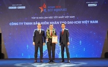 Dai-ichi Life Việt Nam đứng Top 4 "Nơi làm việc tốt nhất Việt Nam" của ngành bảo hiểm